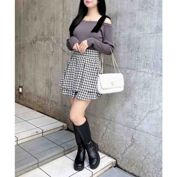 12Gリブワンショルベロアリボンニット | INGNI  | 詳細画像19 