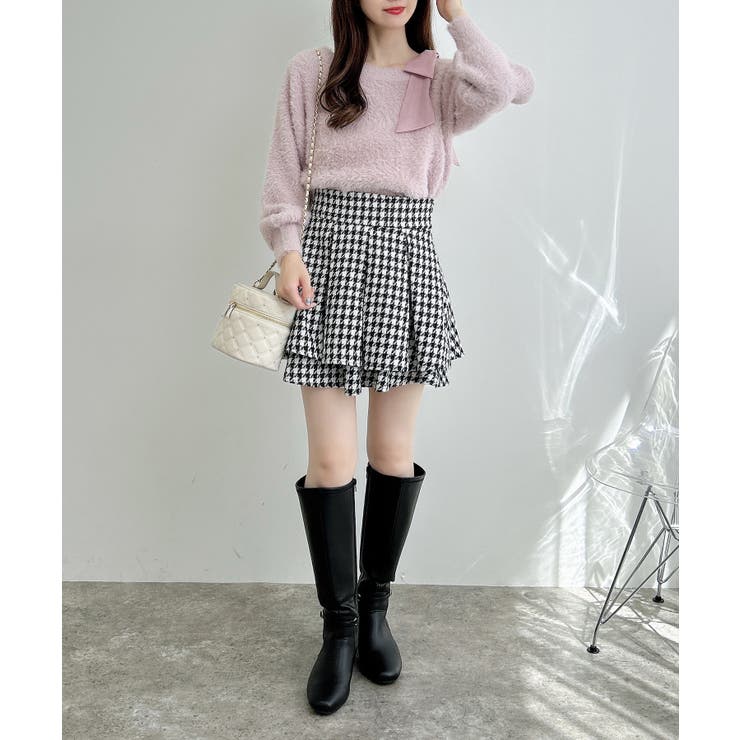 12G肩リボンワンショルフェザーニット | INGNI  | 詳細画像7 