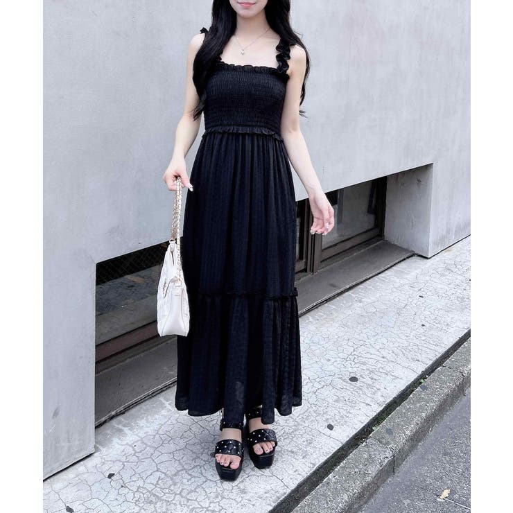 フリルシアーシャーリングワンピース[品番：INGW0010925]｜INGNI