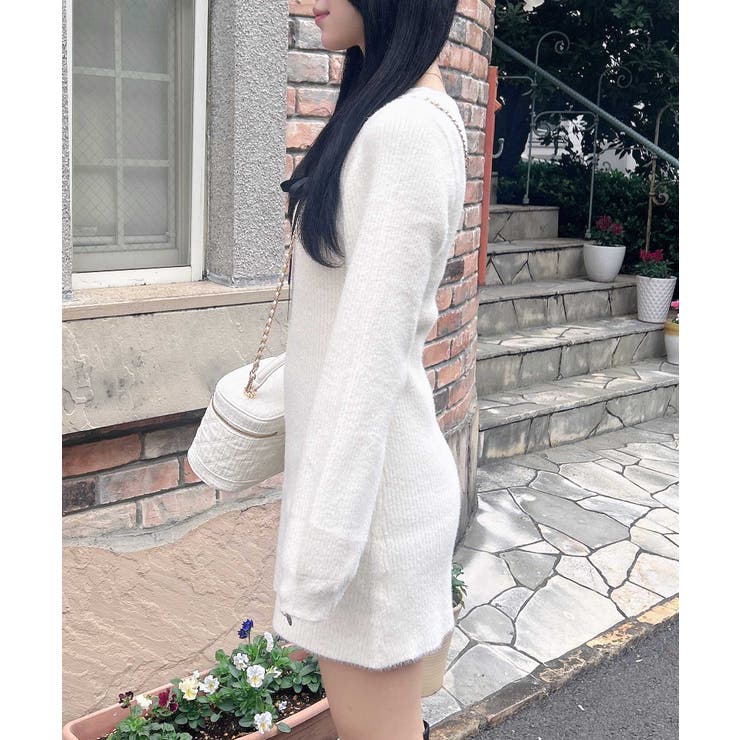 12Gフェザーデコルテオープンニットワンピ | INGNI  | 詳細画像5 