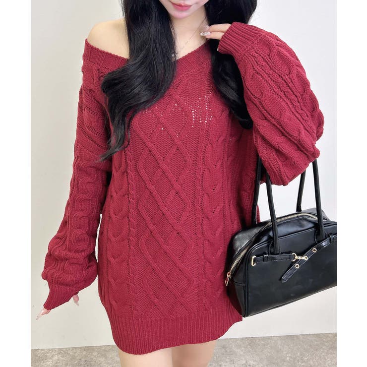 3G 2WAYケーブルルーズチュニックニット | INGNI  | 詳細画像16 