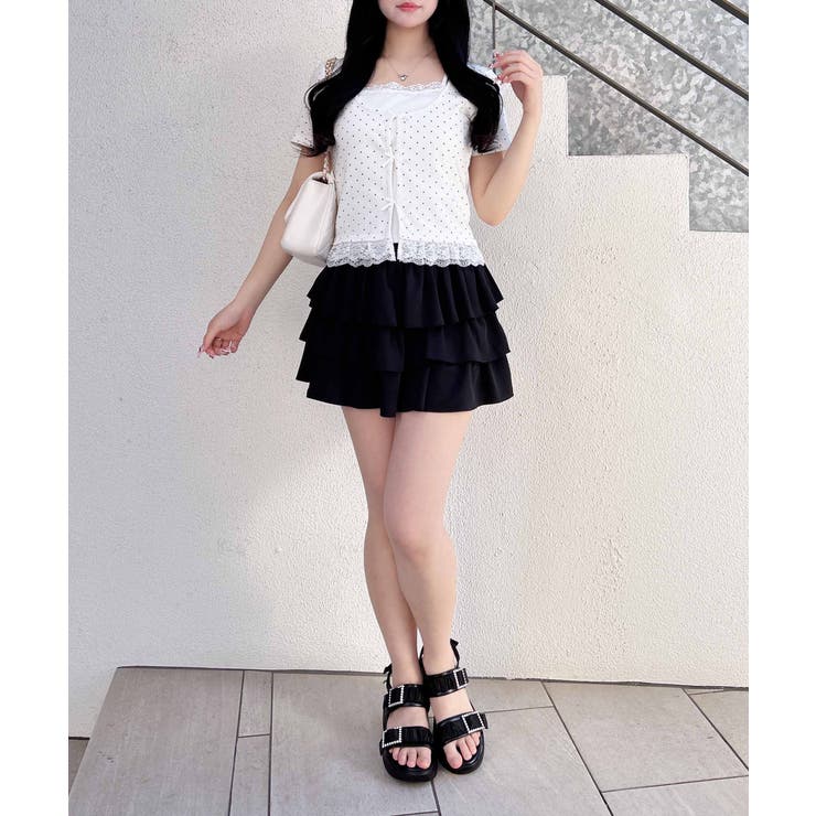 レイヤード前リボンリブTOPs | INGNI  | 詳細画像12 