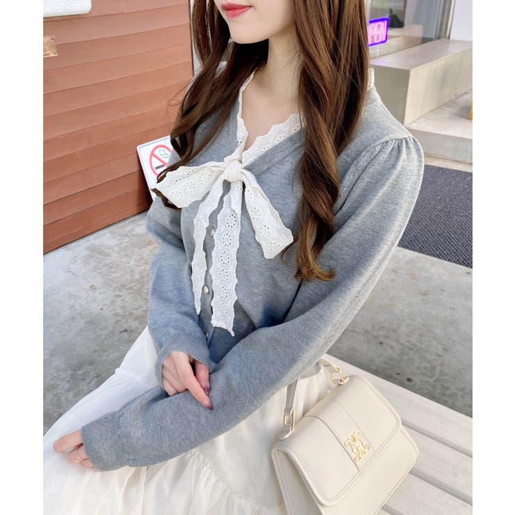 12Gレースボウタイニット | INGNI  | 詳細画像7 