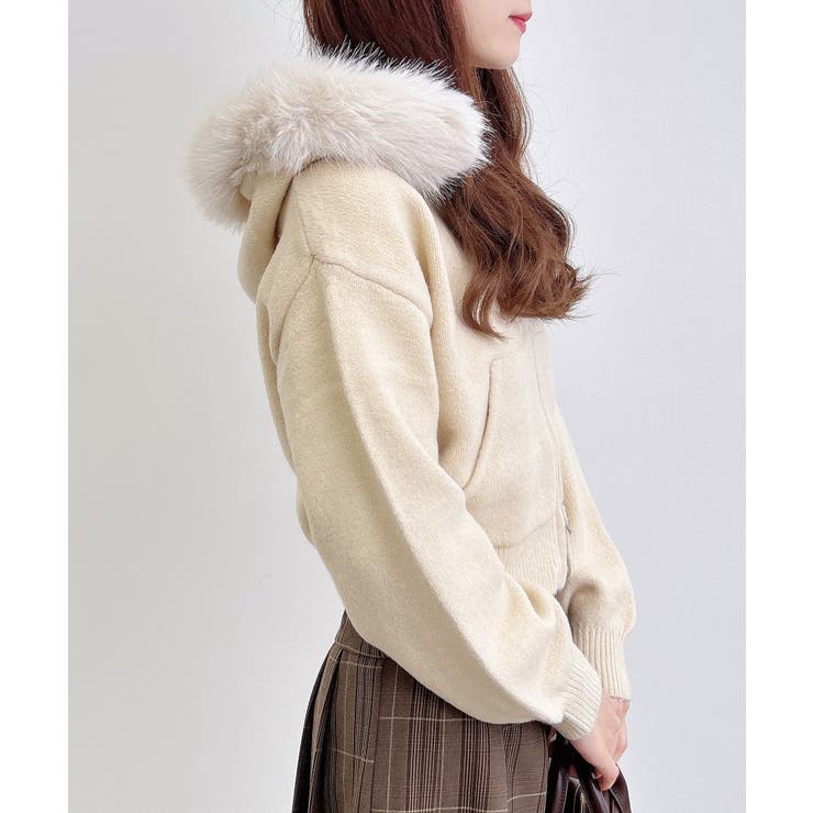 7Gファー付ニットパーカー | INGNI  | 詳細画像13 