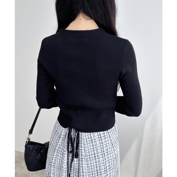 12Gフレアスリーブリブニットカーディガン | INGNI  | 詳細画像18 