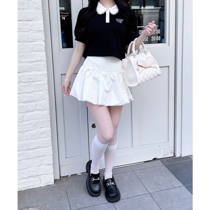 衿レース付胸ロゴポロシャツ | INGNI  | 詳細画像23 