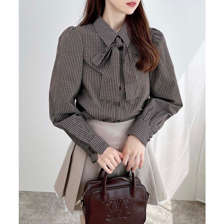 胸刺繍ボウタイブラウス | INGNI  | 詳細画像20 