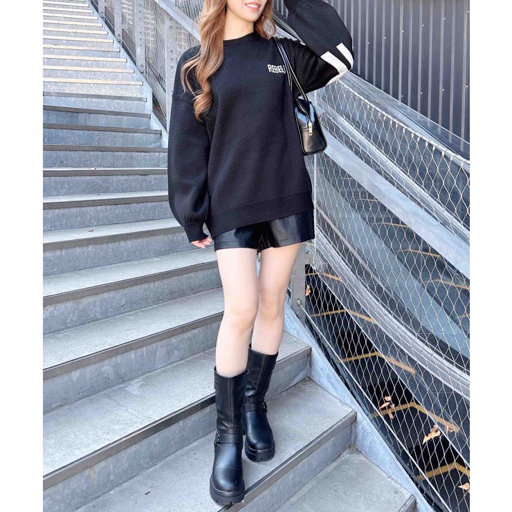 12G BackBIGロゴチュニックニット | INGNI  | 詳細画像11 