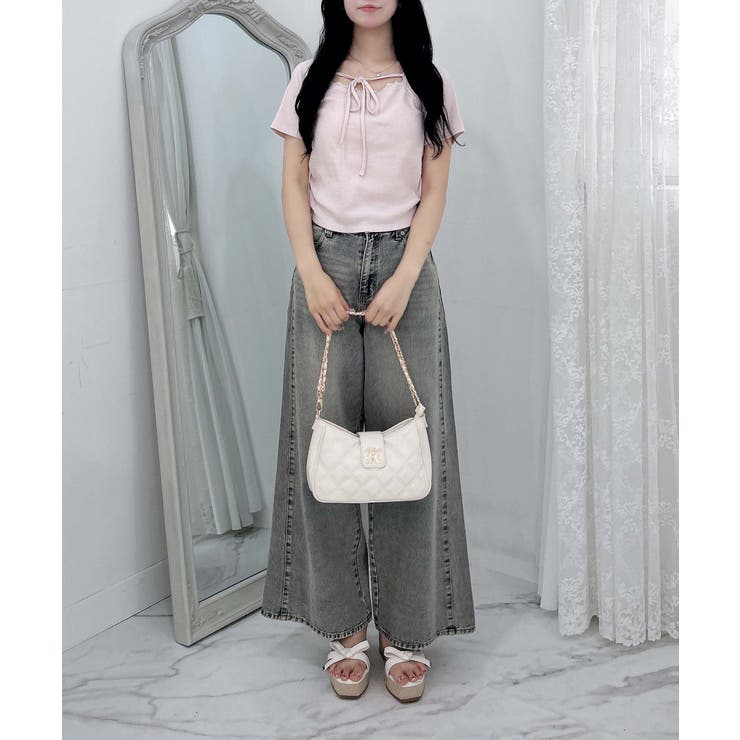 バックポケットレースワイドルーズデニム | INGNI  | 詳細画像13 