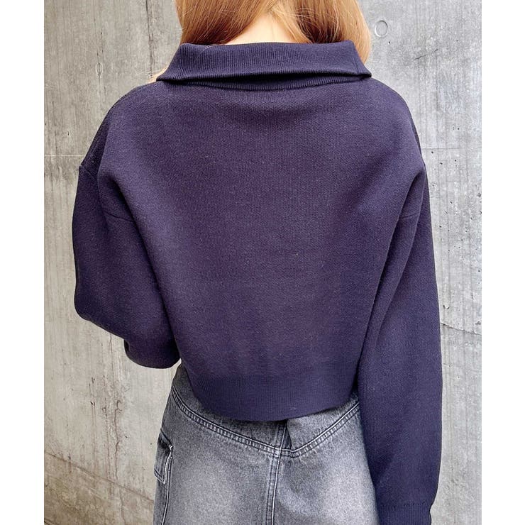 12GハーフZIPショート丈ロゴニット | INGNI  | 詳細画像22 