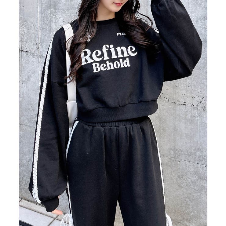 袖レースラインショート裏毛トップス | INGNI  | 詳細画像17 