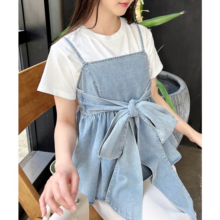 【WEB限定】２WAYリボンデニムキャミ | INGNI  | 詳細画像15 
