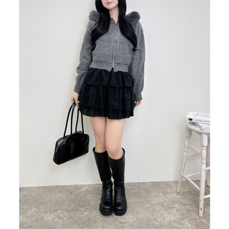 7Gファー付ニットパーカー | INGNI  | 詳細画像21 