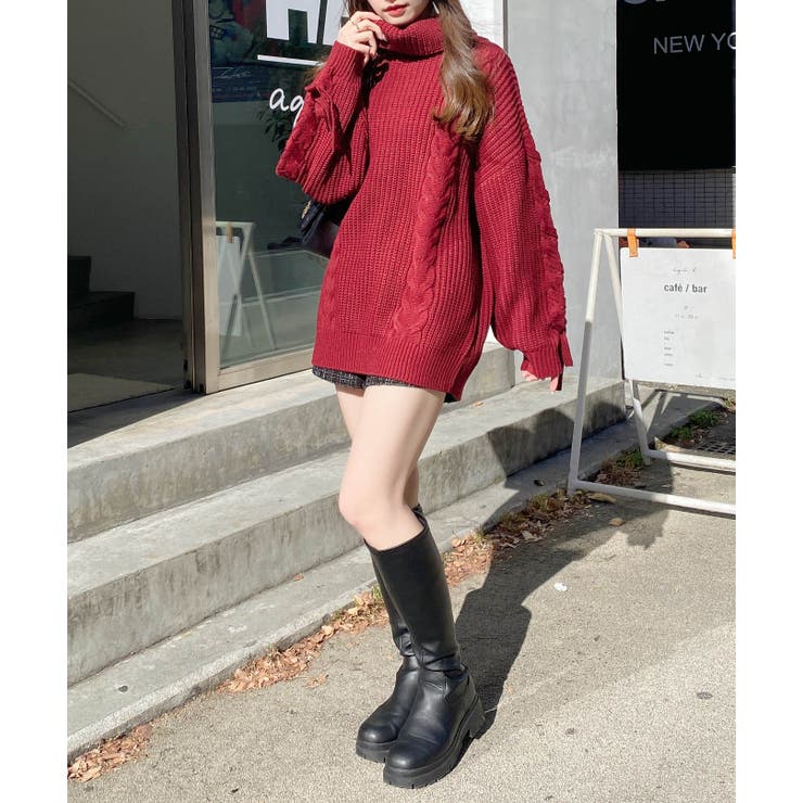 5Gタートルネックルーズチュニックニット | INGNI  | 詳細画像18 