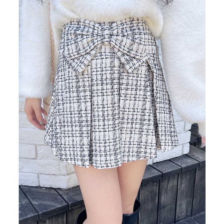 Frontリボンツイードプリーツスカパン | INGNI  | 詳細画像2 