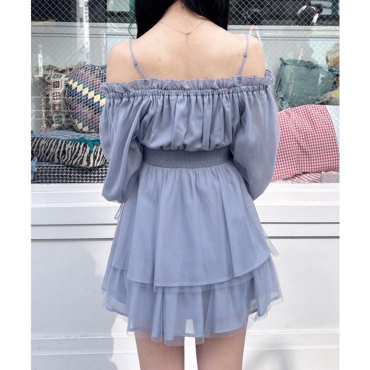 チュールオフショルミニワンピ | INGNI  | 詳細画像19 