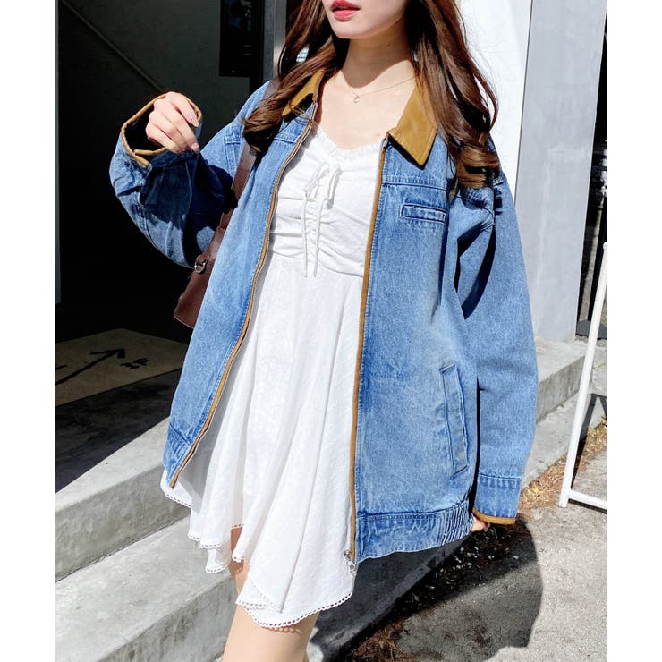 コットンレースイレヘムミニキャミワンピ | INGNI  | 詳細画像2 