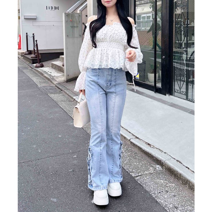 チュールオフショルブラウス | INGNI  | 詳細画像20 