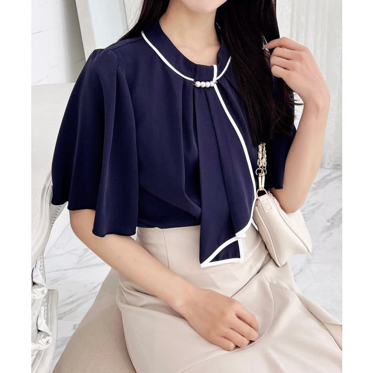 パールピン付トロミフレアスリーブブラウス | INGNI  | 詳細画像16 