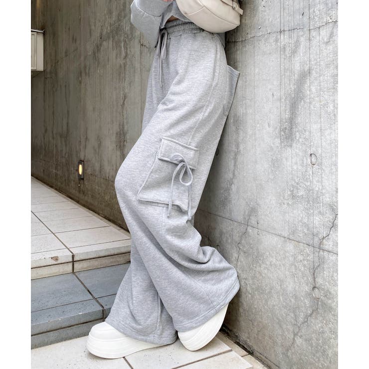 リボン付カーゴ裏毛パンツ | INGNI  | 詳細画像3 