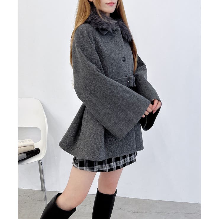 ファー取り外しケープコート | INGNI  | 詳細画像14 