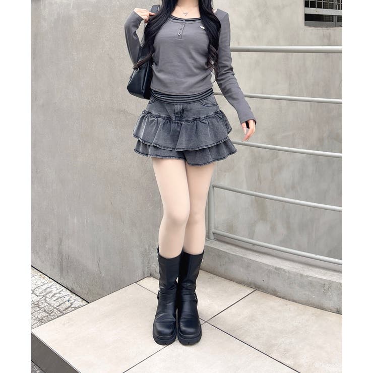 胸プレート付レイヤード風TOPs | INGNI  | 詳細画像11 