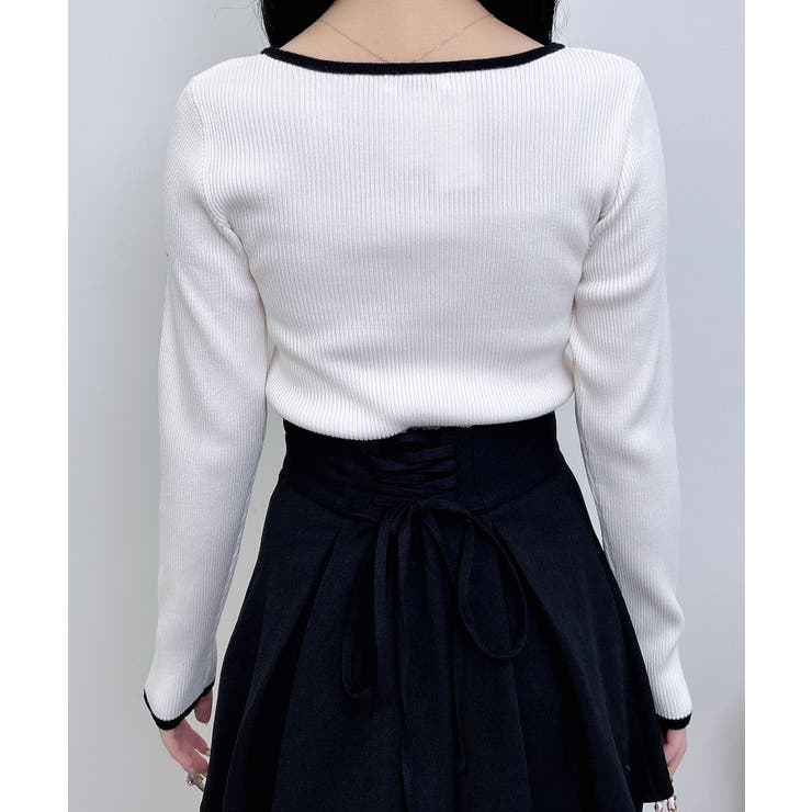 12Gデコルテオープンリブニット | INGNI  | 詳細画像5 