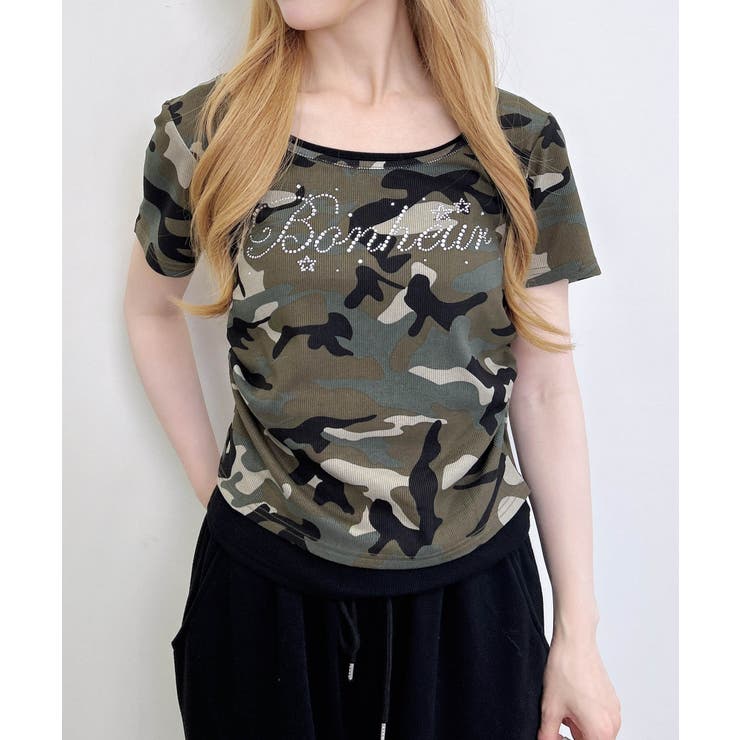 メイサイレイヤードラインストーンロゴTOPs | INGNI  | 詳細画像9 