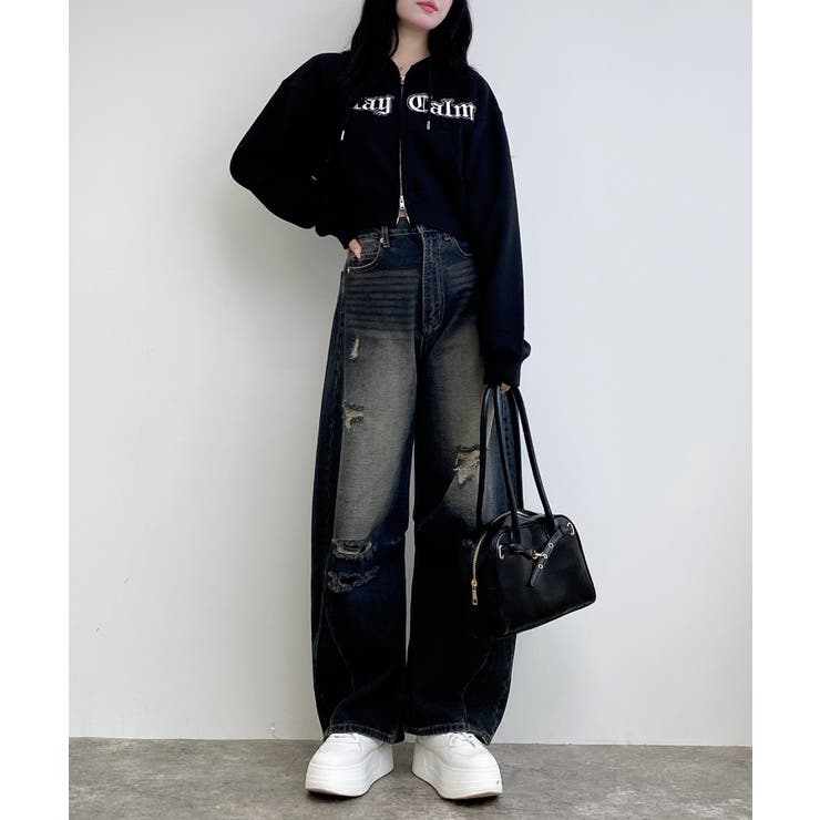 ロゴZIP裏毛ショートパーカー | INGNI  | 詳細画像21 