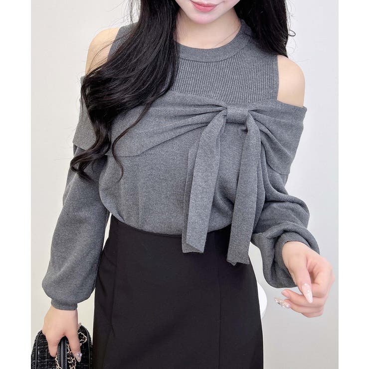 12G肩開きリボンニット | INGNI  | 詳細画像18 