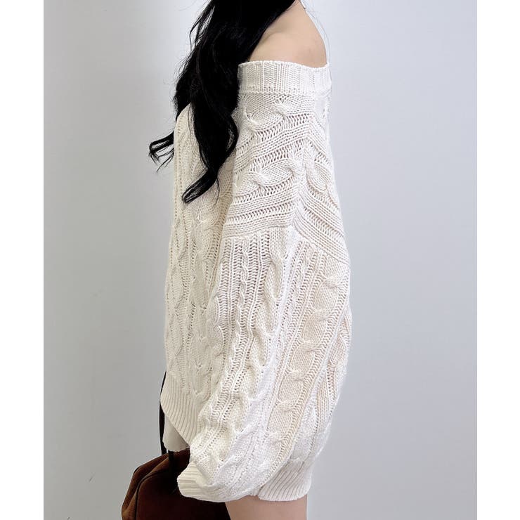 3G 2WAYケーブルルーズチュニックニット | INGNI  | 詳細画像5 