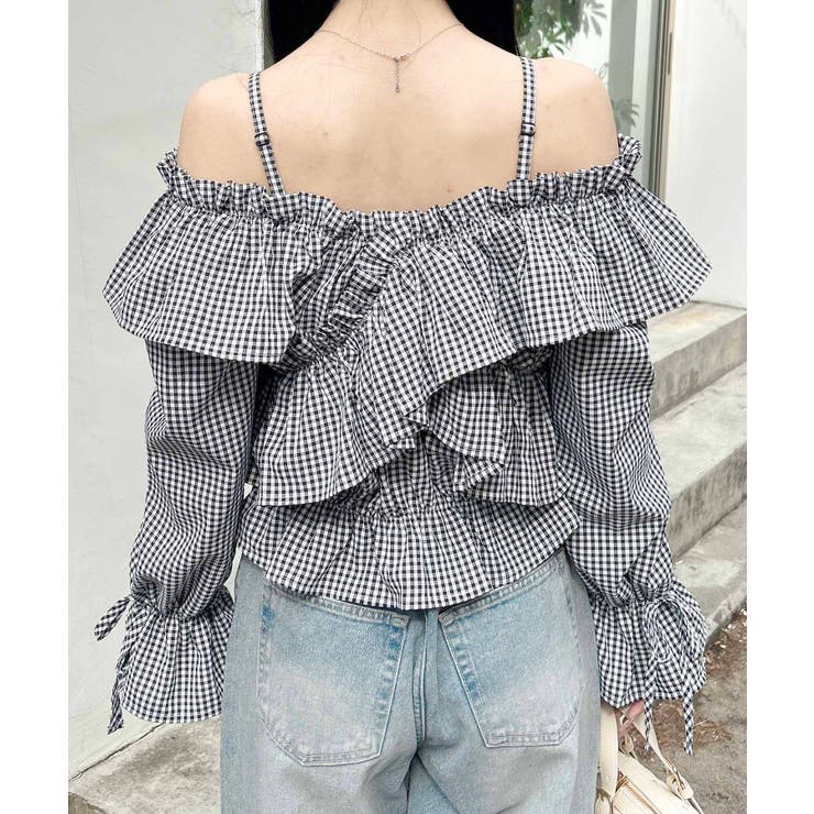 クロスフリルオフショルブラウス | INGNI  | 詳細画像18 