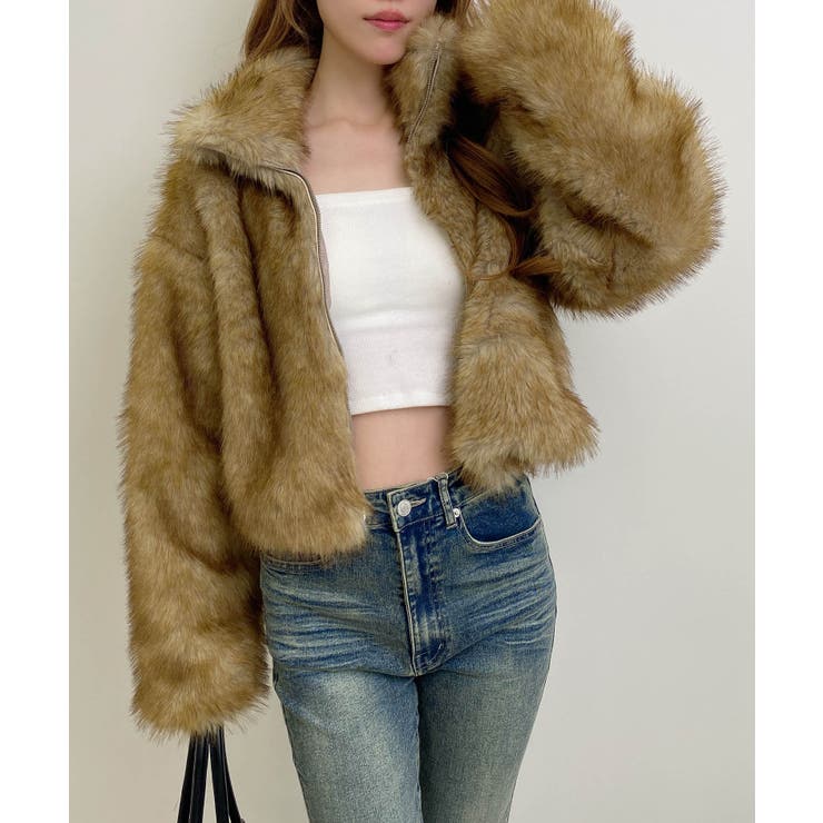 スタンドカラーエコファーコート | INGNI  | 詳細画像33 