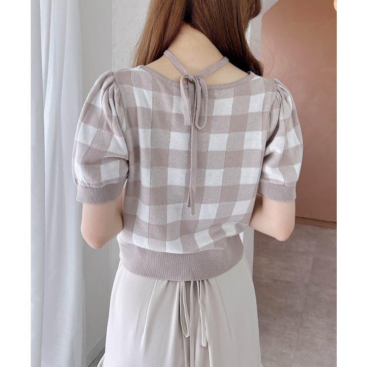 クロスチョーカーチェック柄ニット | INGNI  | 詳細画像12 