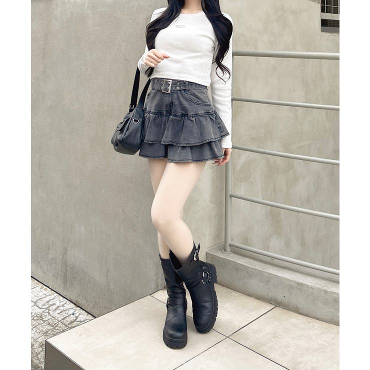 サイドレース胸ロゴロンT | INGNI  | 詳細画像13 