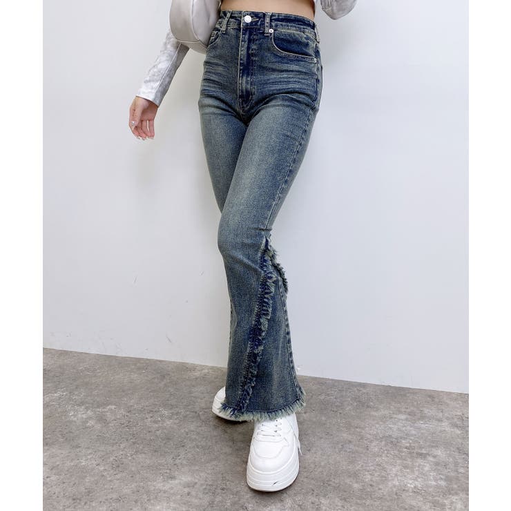 フリンジフレアデニムパンツ | INGNI  | 詳細画像1 