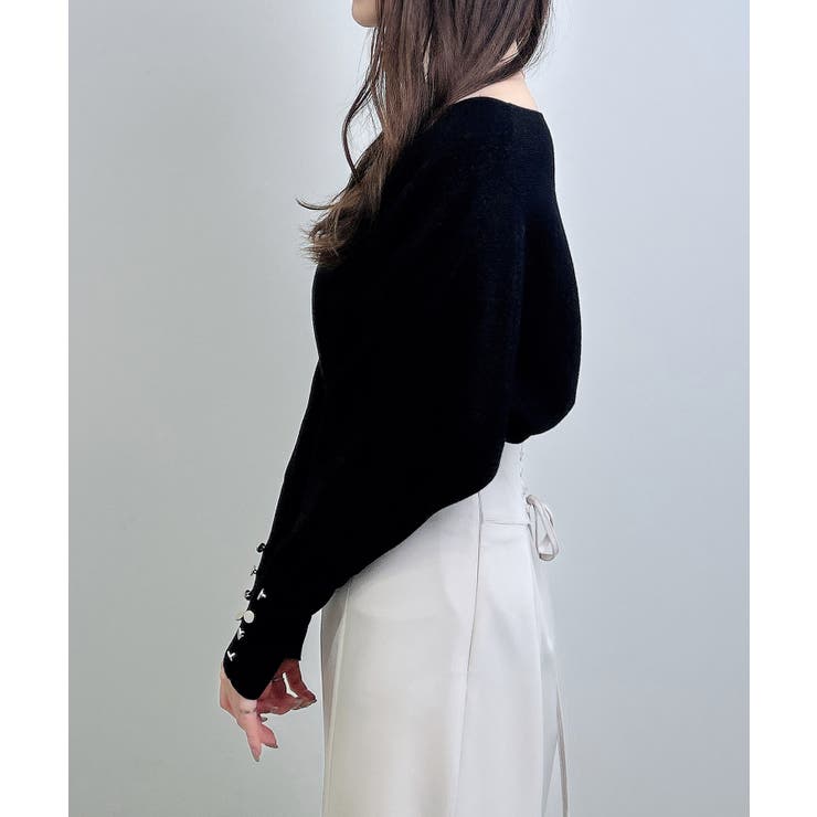 12G袖釦ラメドルマンニット | INGNI  | 詳細画像12 