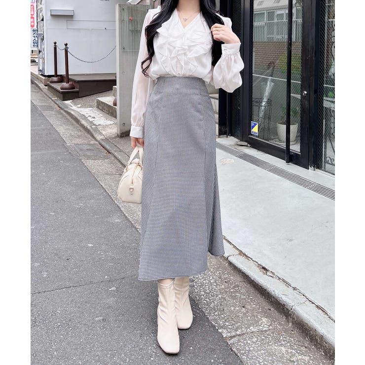 装飾釦ラメシアーフリルブラウス | INGNI  | 詳細画像7 