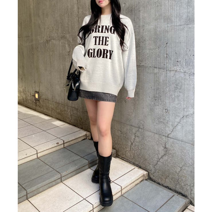 12G3段BIGロゴニット | INGNI  | 詳細画像6 