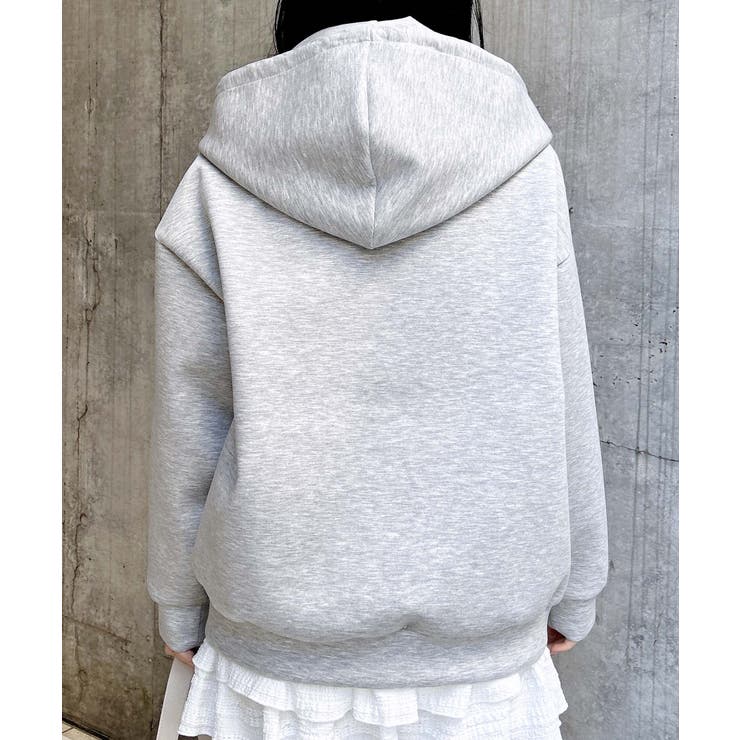 胸プレート付ダンボールダブルZIPパーカー | INGNI  | 詳細画像19 