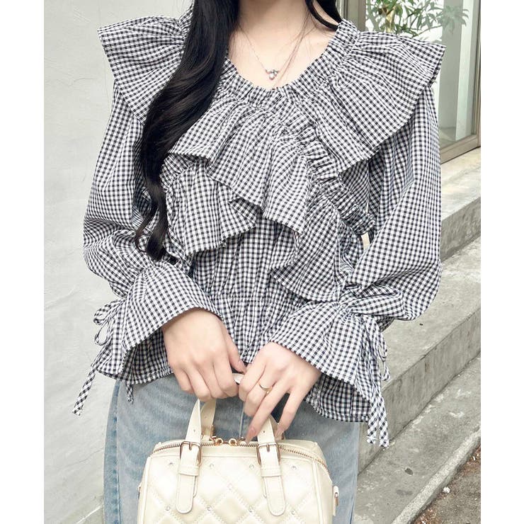 クロスフリルオフショルブラウス | INGNI  | 詳細画像16 