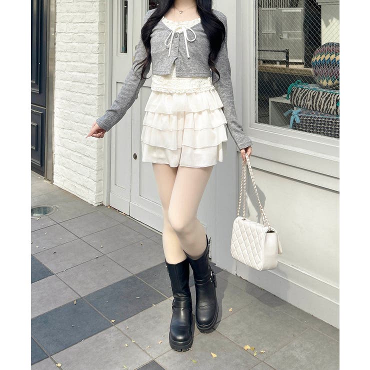 レースレイヤードカーデTOPs | INGNI  | 詳細画像6 