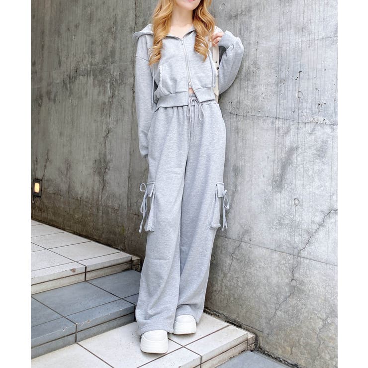 リボン付カーゴ裏毛パンツ | INGNI  | 詳細画像5 