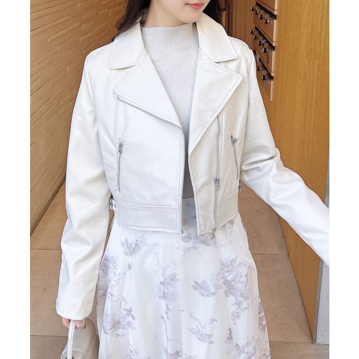 クロップド丈ライダースジャケット | INGNI  | 詳細画像16 