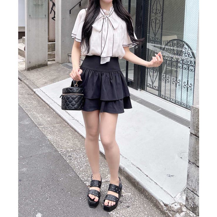 【WEB限定】ラメシアー2wayリボンフレアスリーブブラウス | INGNI  | 詳細画像6 