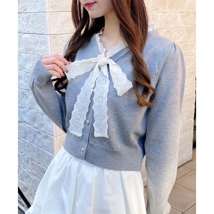 12Gレースボウタイニット | INGNI  | 詳細画像3 