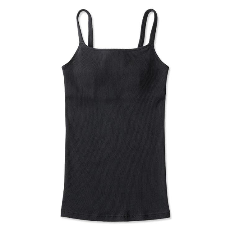 ブラック | 犬印本舗 肌にやさしいキャミソール | 犬印本舗