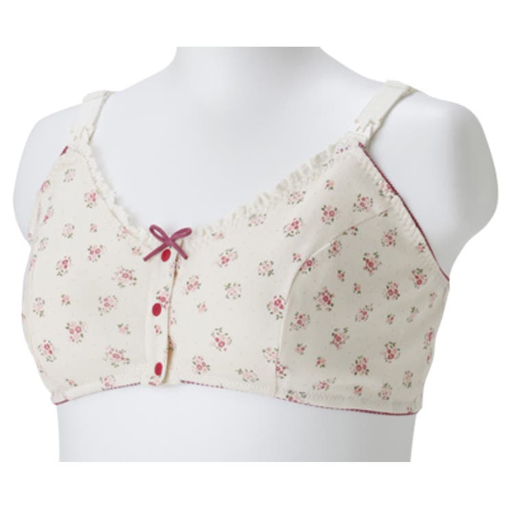 ピンク | 犬印本舗 花柄ドットプリントハーフトップ | 犬印本舗