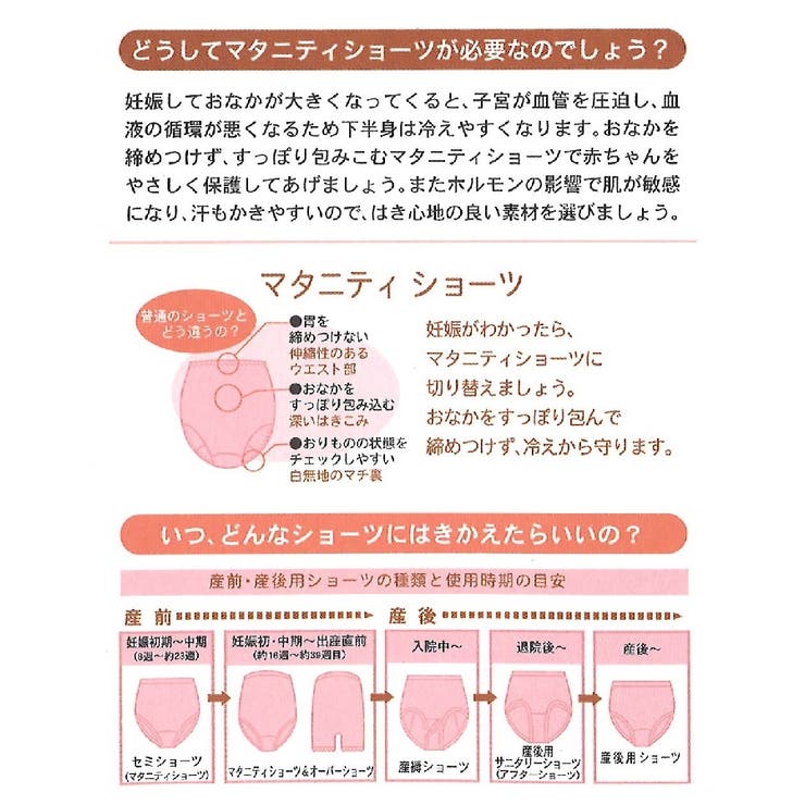 ママと犬印の共同開発商品マタニティショーツ | 犬印本舗 | 詳細画像4 