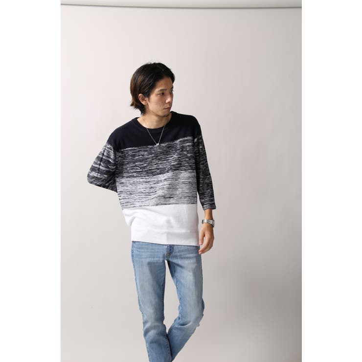 グラデーションニットt 7 品番 Wg Wego Men ウィゴー のメンズファッション通販 Shoplist ショップリスト